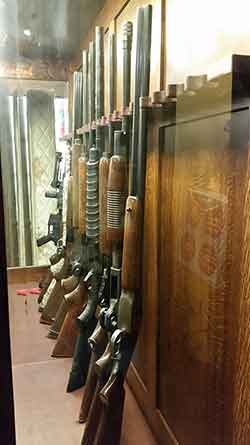 Test Fitting Rifle and Shotgun Display